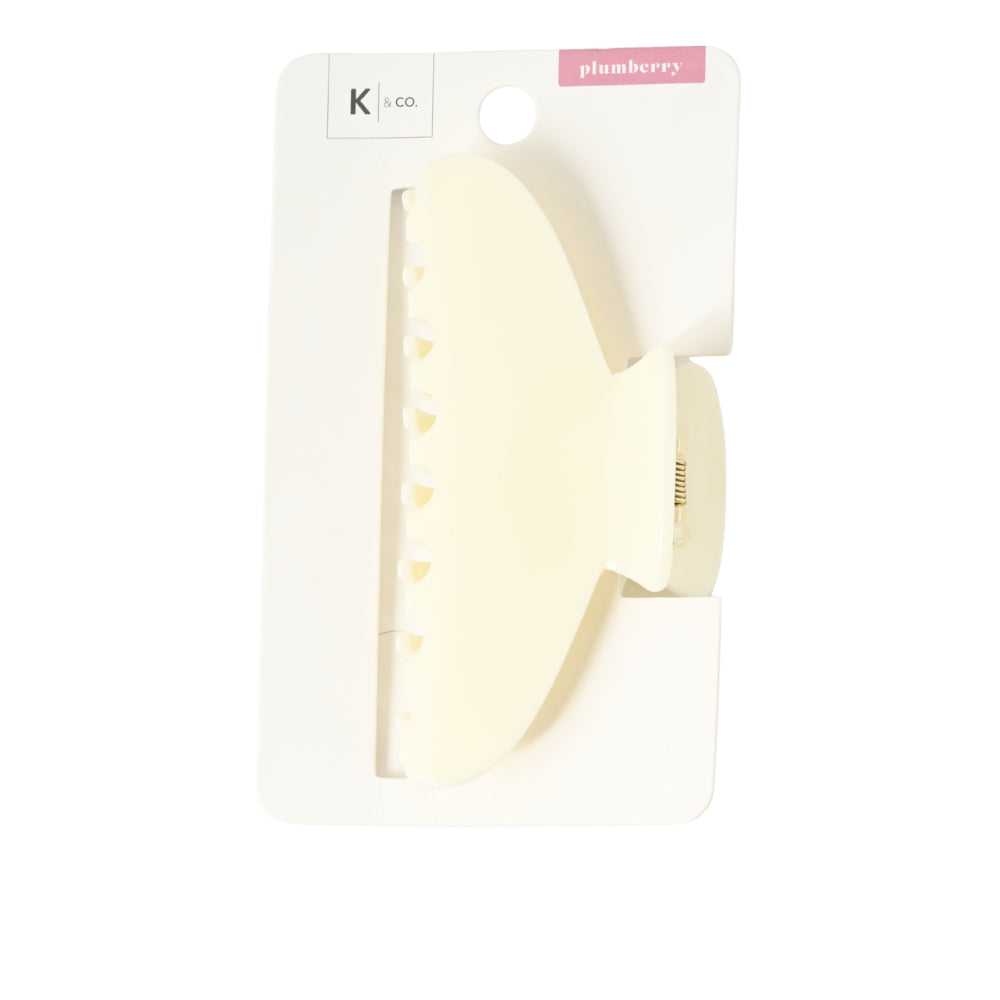 Plumberry Series Acrylic Hair Claw Clip - WHITE